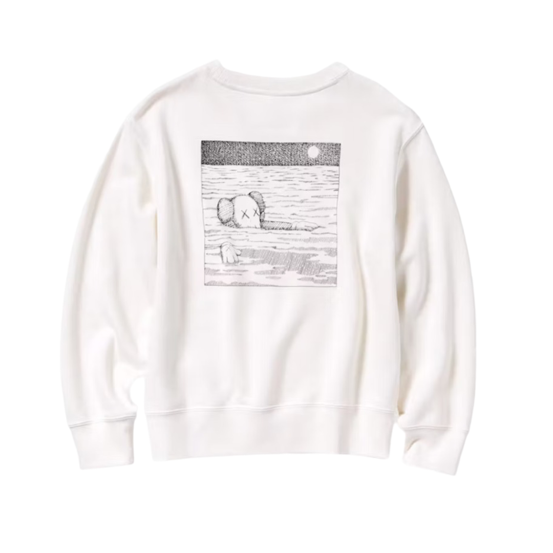 KAWS x Uniqlo Kids Longsleeve Sweatshirt (US Sizing) Off White