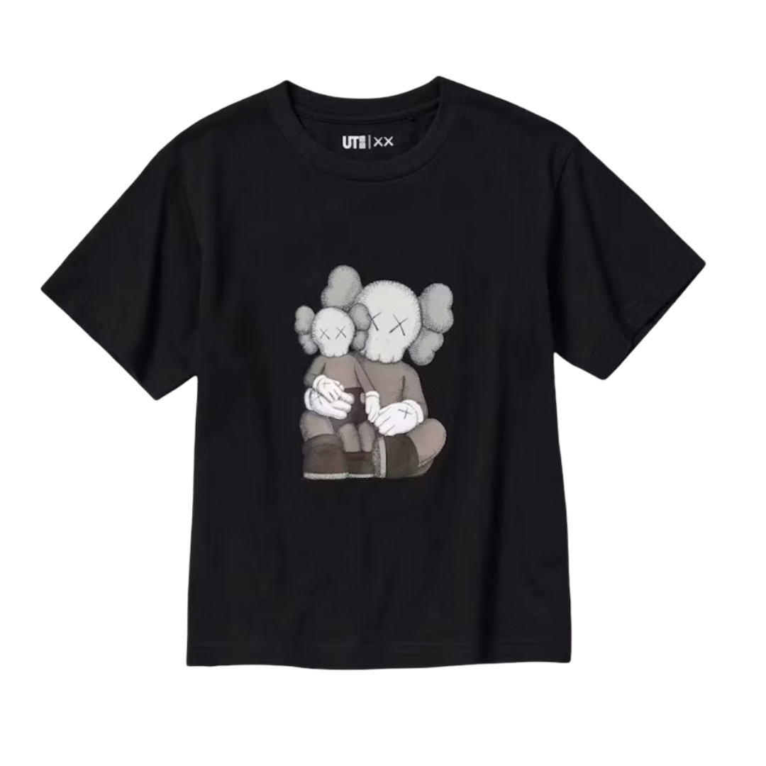 KAWS x Uniqlo Kids UT Short Sleeve Graphic T-shirt (US Sizing) Black
