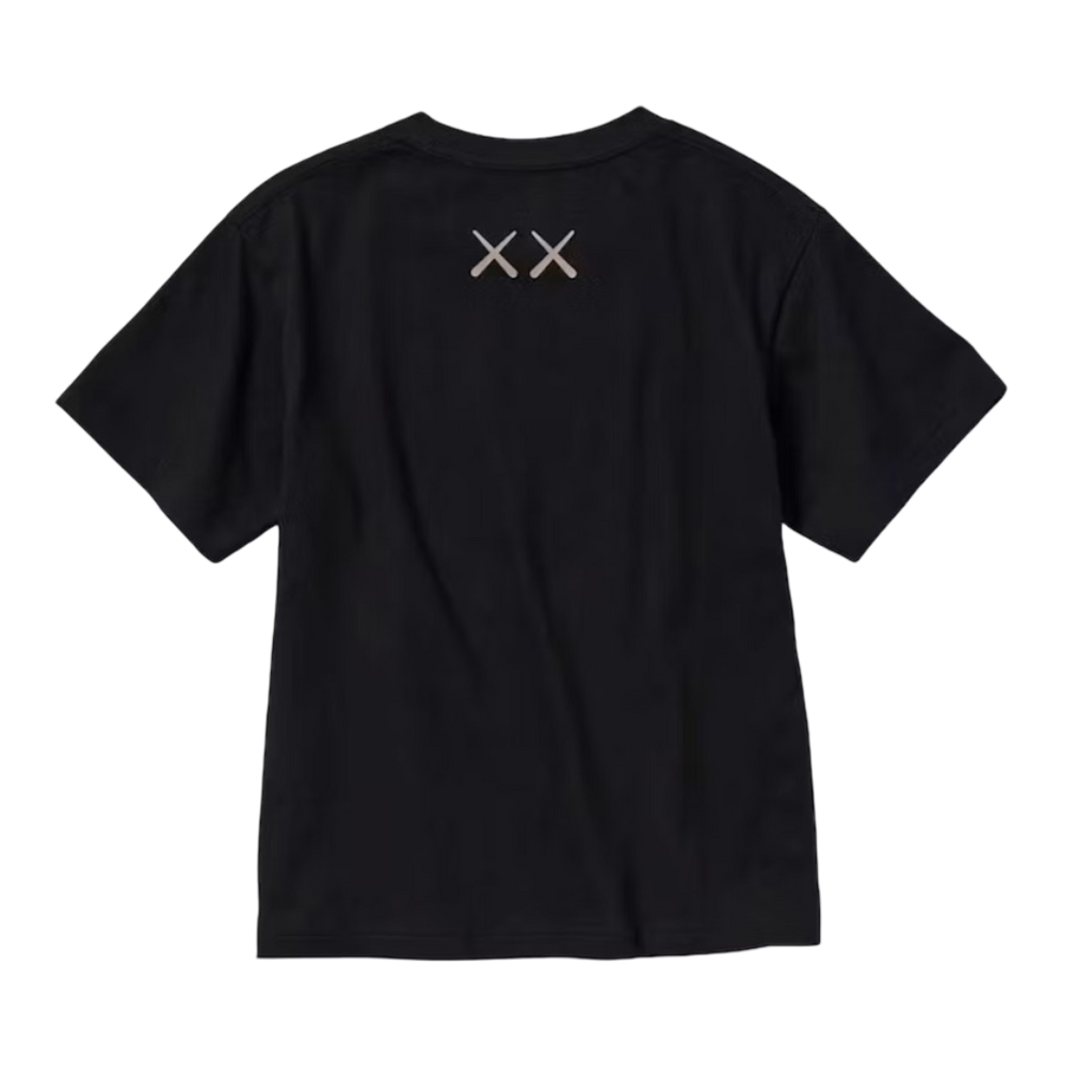 Camiseta gráfica de manga corta UT para niños de KAWS x Uniqlo (talla estadounidense), color negro