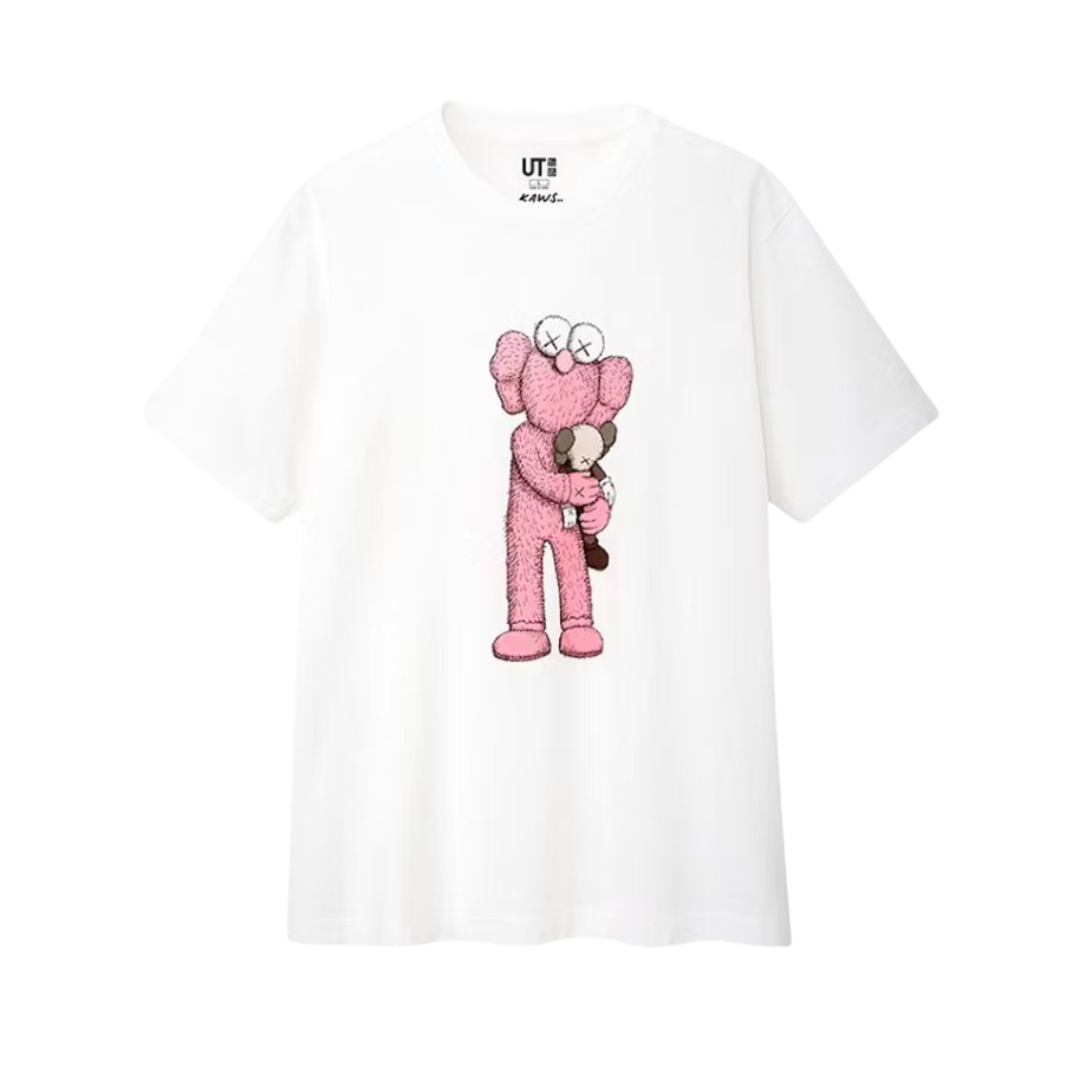 KAWS x Uniqlo Pink BFF Tee (US Sizing) White
