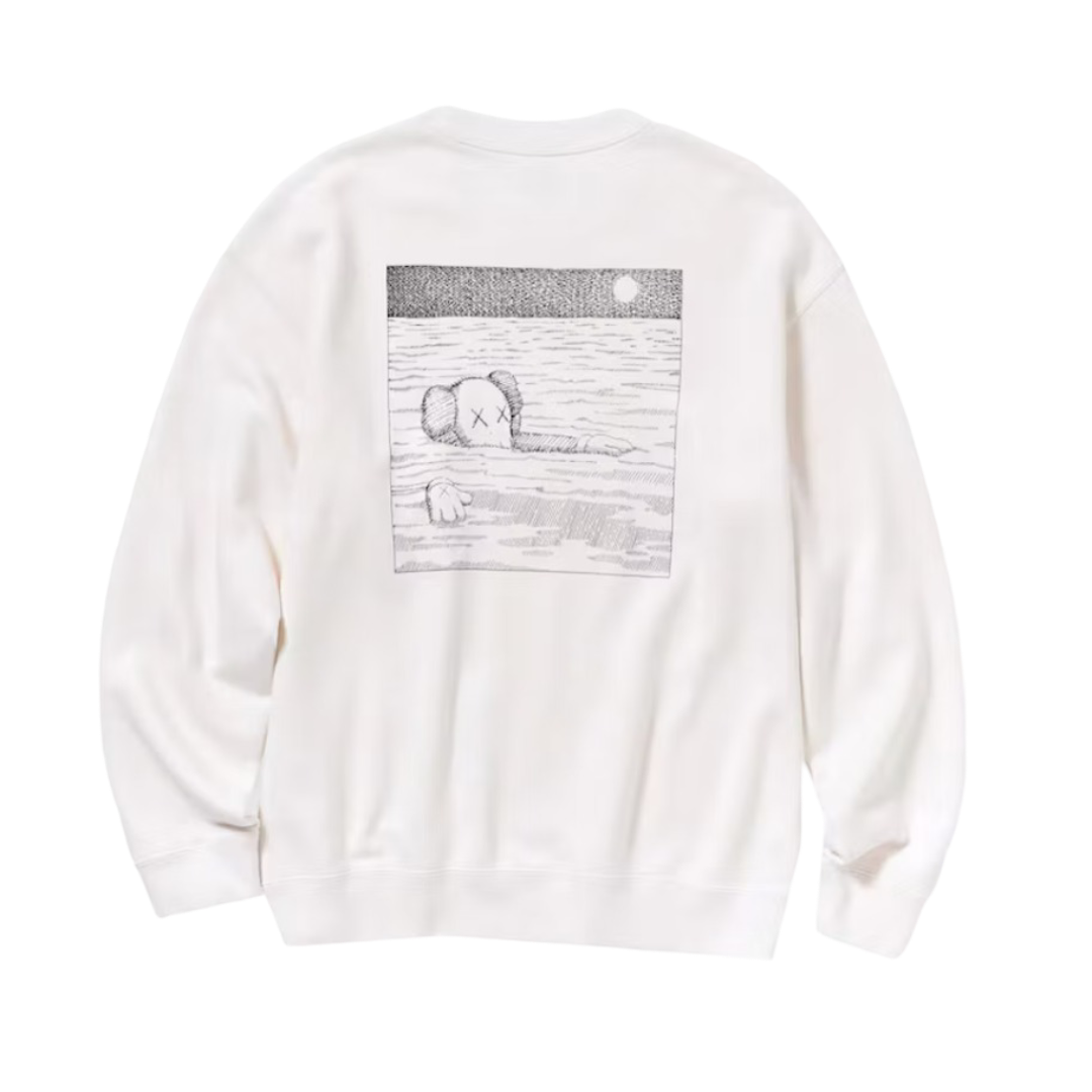 KAWS x Uniqlo Longsleeve Sweatshirt Off White
