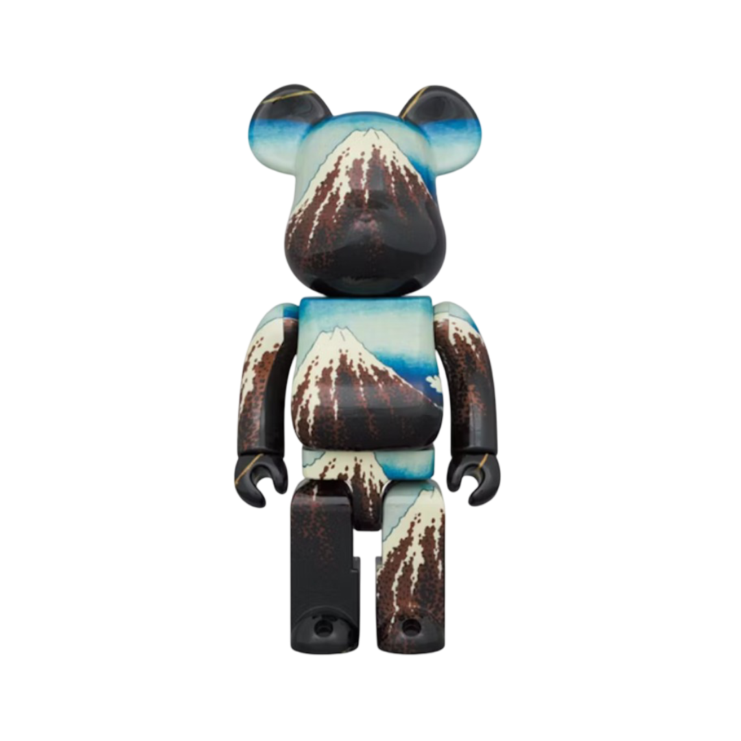 Bearbrick x Kitasai Katsushika "White Rain Under the Thirty-Six Views of Mount Fuji" 1000%