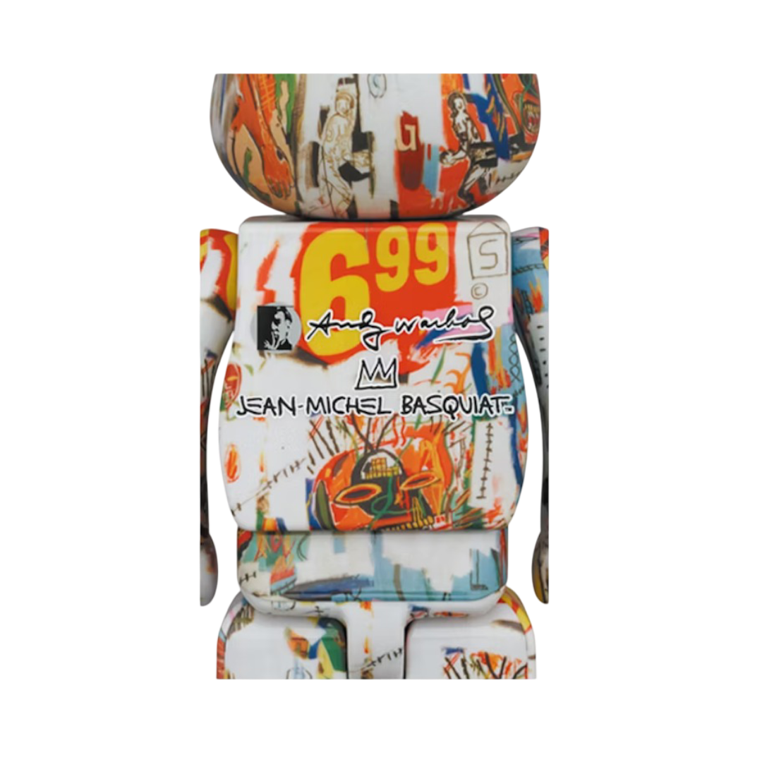 Bearbrick Andy Warhol x JEAN-MICHEL BASQUIAT #4 1000%