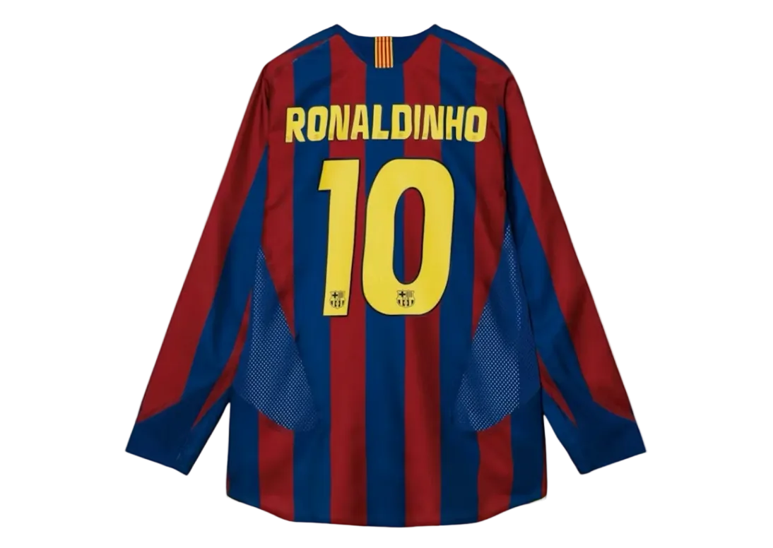 Nike FC Barcelona Re-Issue 2005/06 Ronaldinho #10 Home Jersey