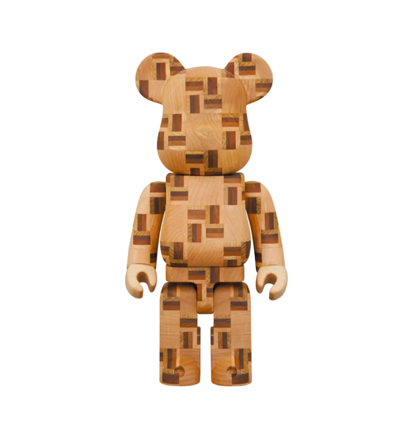 Bearbrick Karimoku Yosegi Chess 400%
