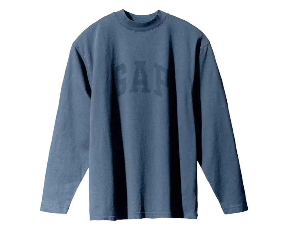 Yeezy x Gap Dove Long Sleeve T-Shirt Dark Blue