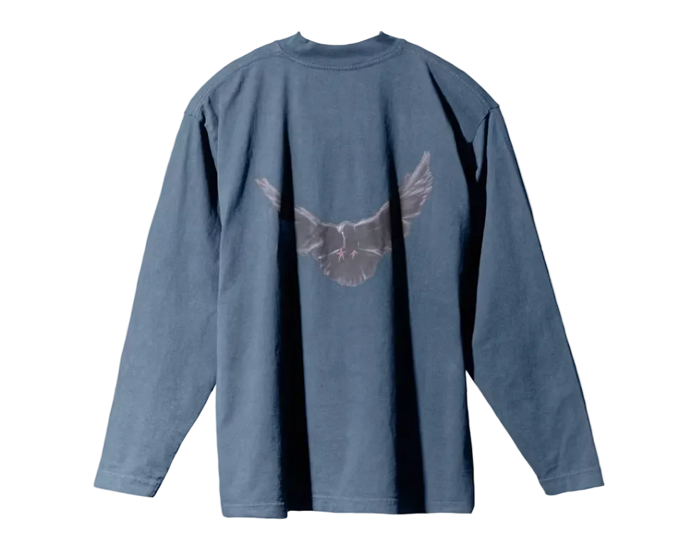 Yeezy x Gap Dove Long Sleeve T-Shirt Dark Blue