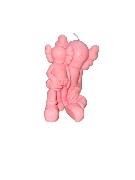 Candle KAWS Sitting With Baby Pink