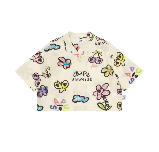 Aape Logo-Print Button-Up Shirt