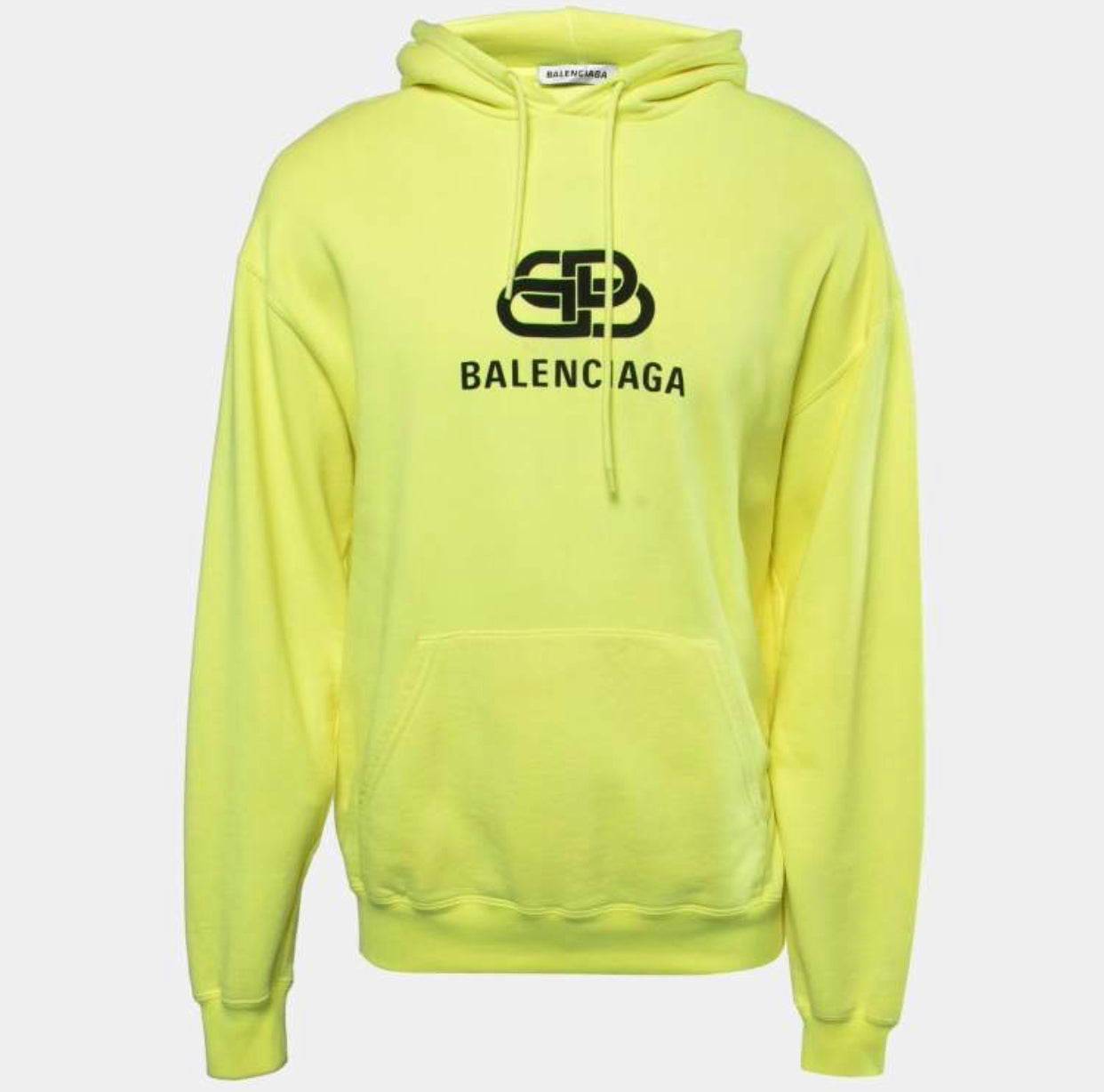 BALENCIAGA Logo Neon Hoodie Pre-loved