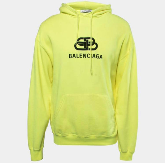 BALENCIAGA Logo Neon Hoodie Pre-loved