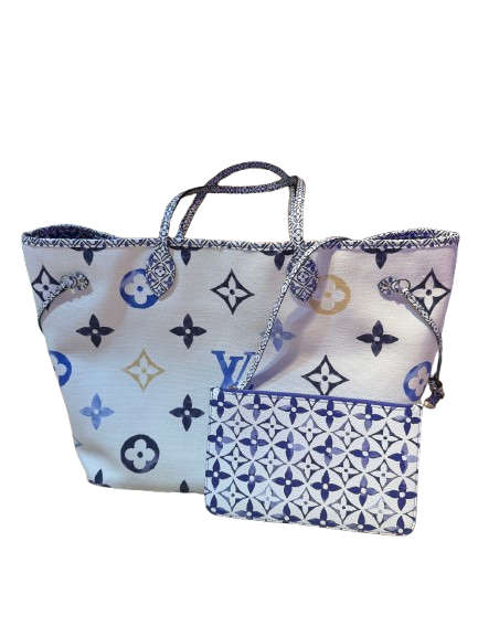 Louis Vuitton Neverfull GM Blue Ibiza