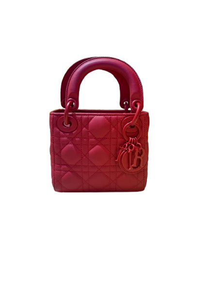 My Lady Dior Mini Bag Red Pre-Loved