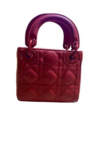 My Lady Dior Mini Bag Red Pre-Loved