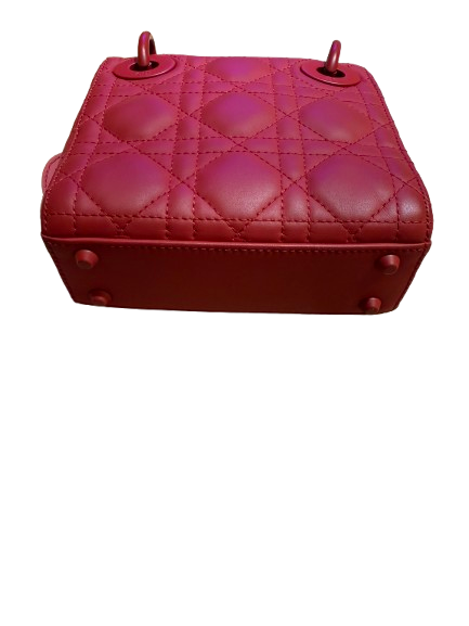 My Lady Dior Mini Bag Red Pre-Loved
