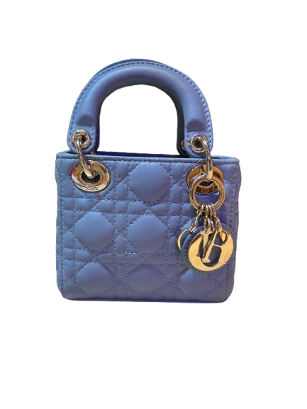 My Lady Dior Nano Bag Blue Pre-Loved