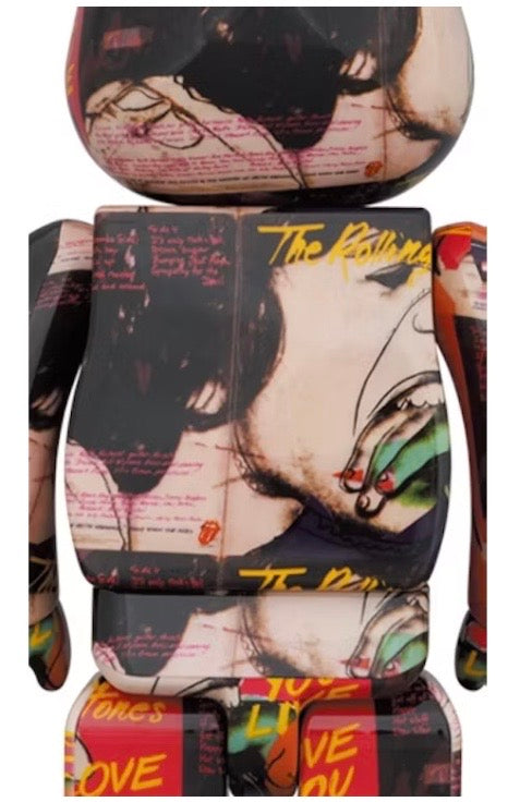 Bearbrick Andy Warhol x The Rolling Stones (Love You Live) 100% & 400% Set