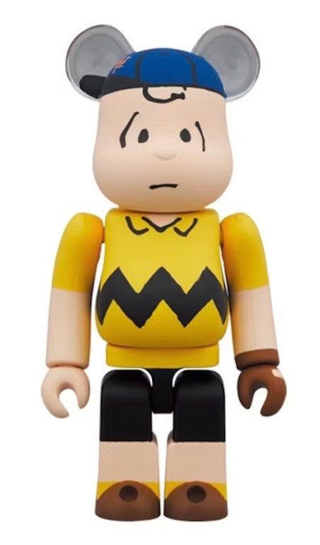 Bearbrick x Peanuts x MLB New York Mets Charlie Brown 100% & 400% Set