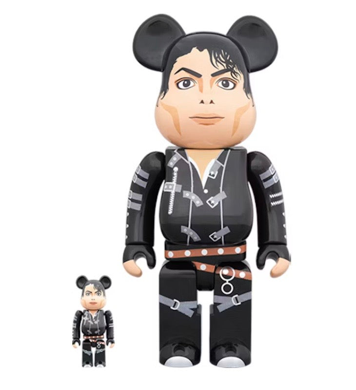 Bearbrick Michael Jackson "Bad" 100% y 400% Set Negro