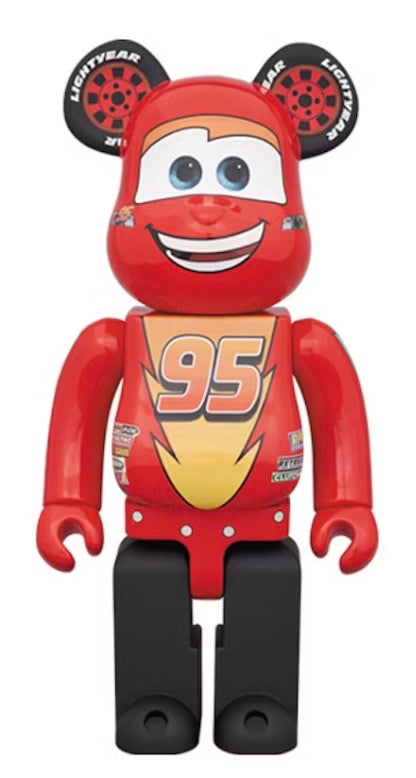 Bearbrick x Disney Pixar Lightning McQueen 1000% Red