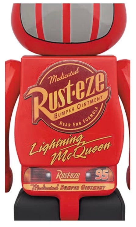 Bearbrick x Disney Pixar Lightning McQueen 1000% Red