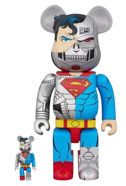 Bearbrick Cyborg Superman 100% & 400% Set