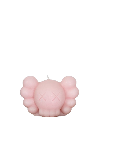 Vela Cabeza KAWS Companion Rosa Pastel