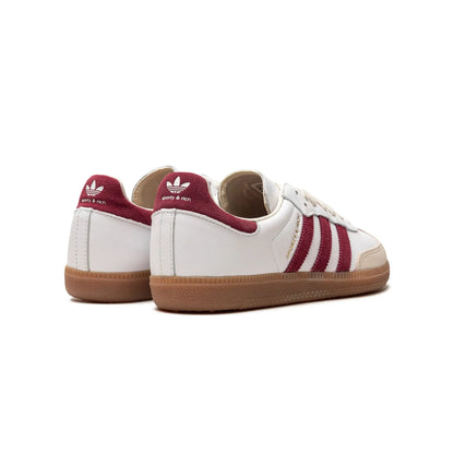 adidas Samba Sporty & Rich White Collegiate Burgundy