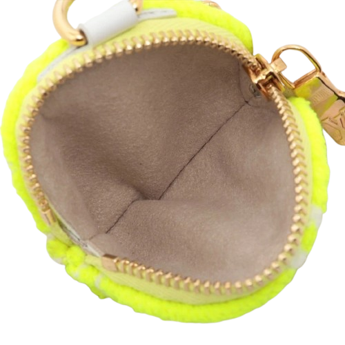 The Louis Vuitton LV Monogram Tennis Ball Cotton Bag Keychain Pre-Loved