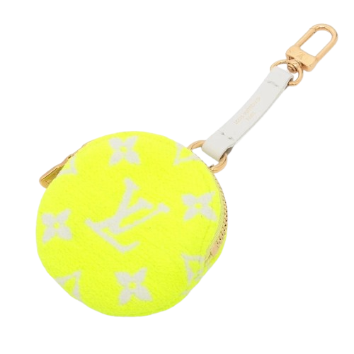 The Louis Vuitton LV Monogram Tennis Ball Cotton Bag Keychain Pre-Loved