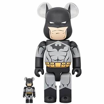 Bearbrick Batman Hush Black 100% & 400% Set