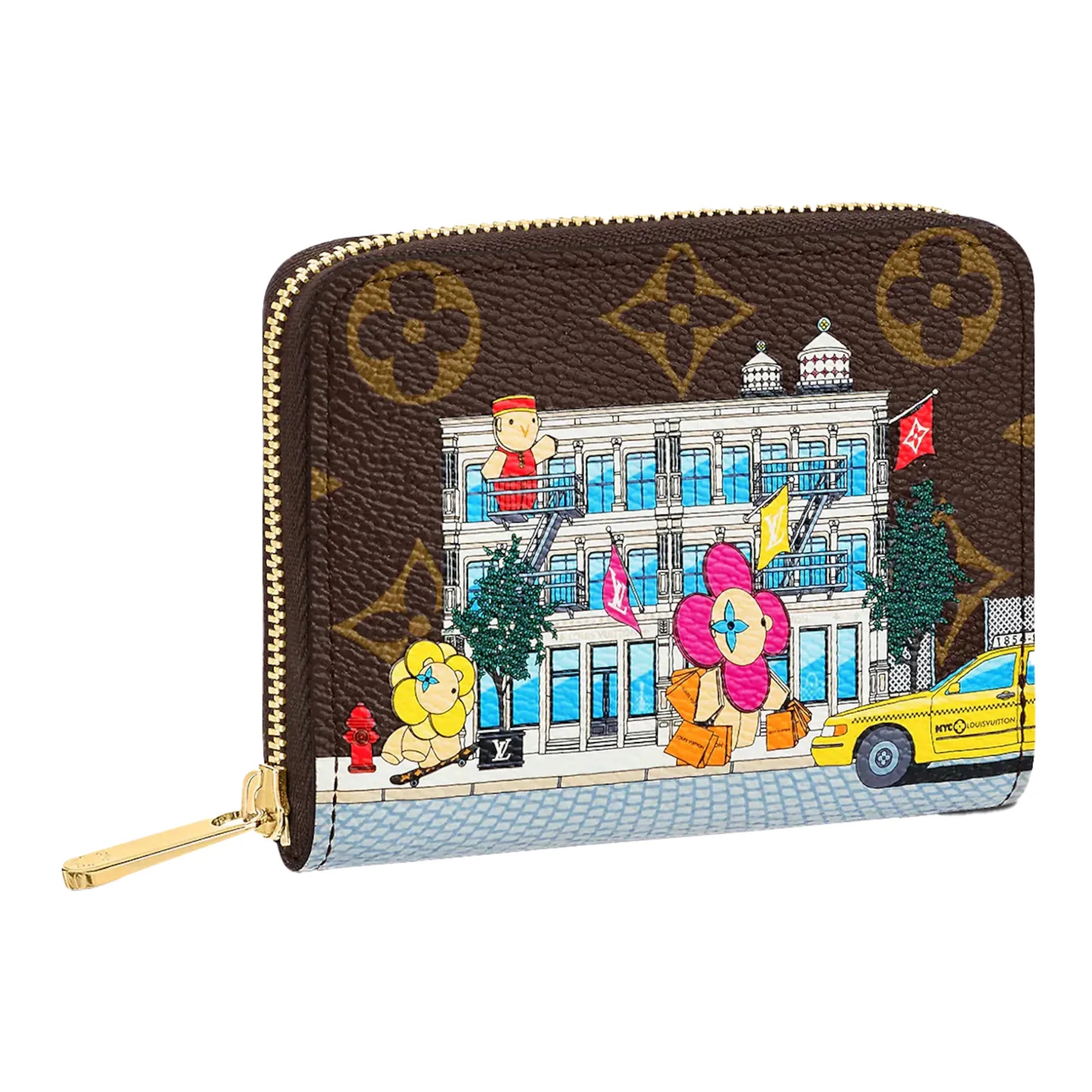 Louis Vuitton Zippy Coin Purse Vivienne Holiday Monogram Canvas/Pink