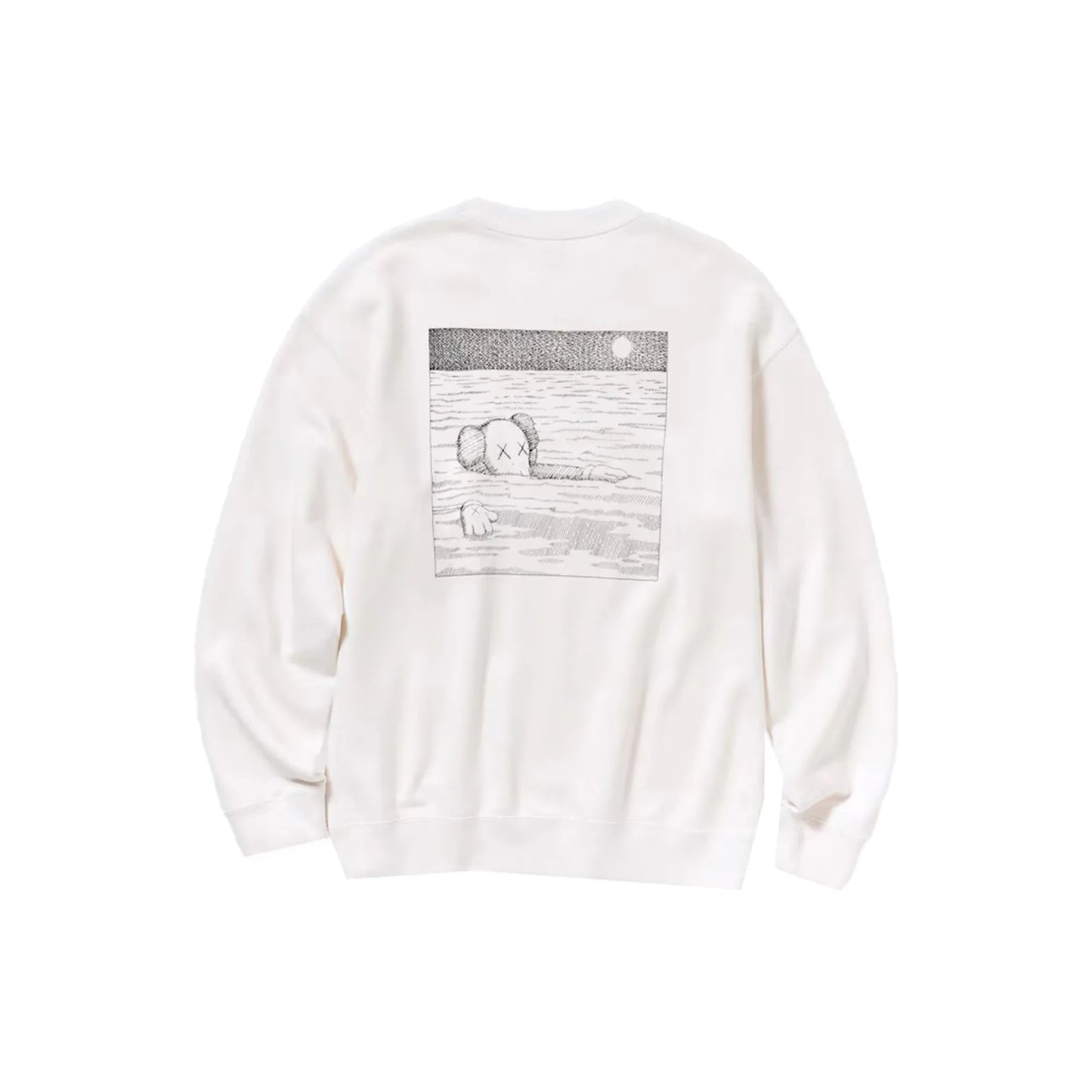 KAWS x Uniqlo Longsleeve Sweatshirt (US Sizing) Off White