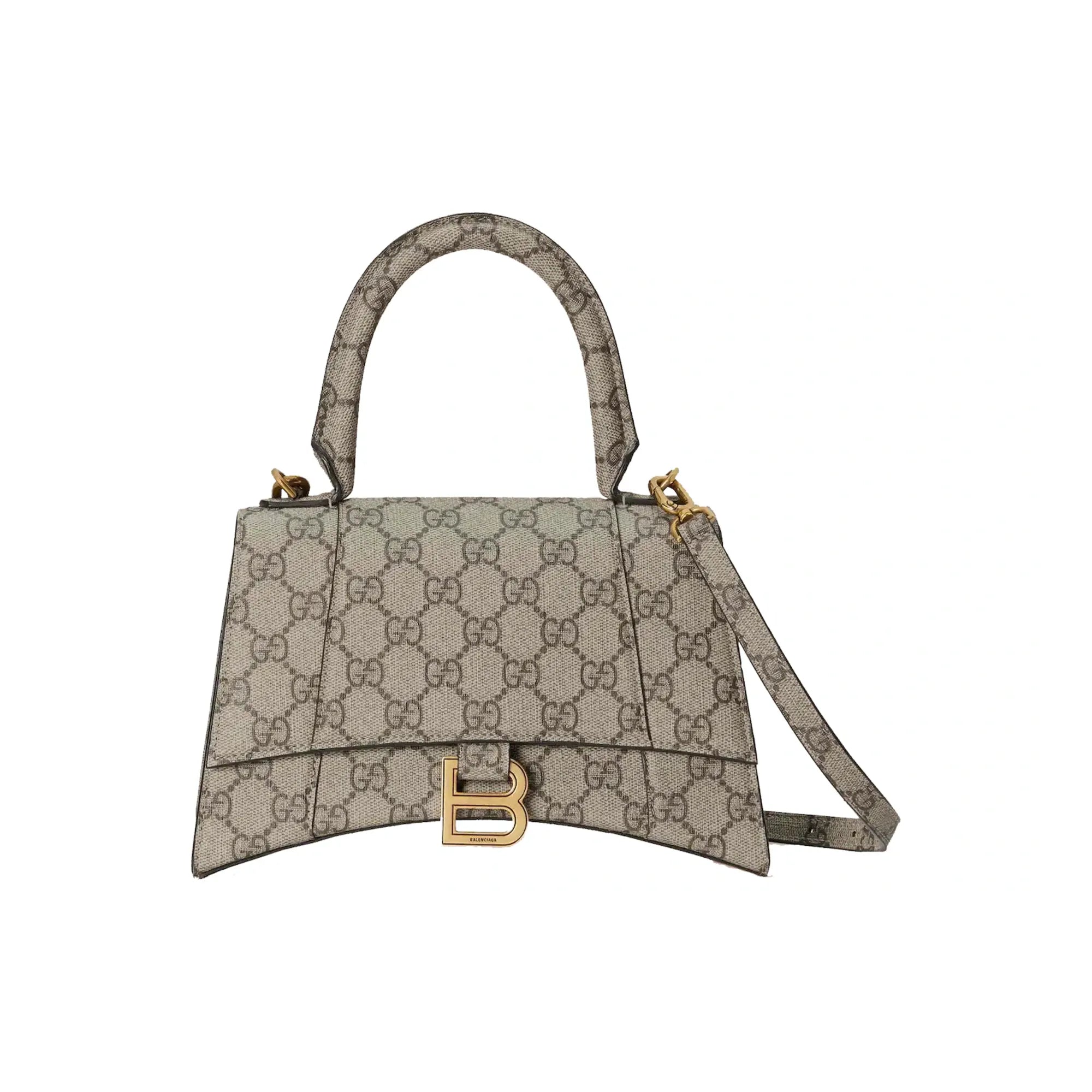 Gucci x Balenciaga The Hacker Project Small Hourglass Bag Beige/Ebony